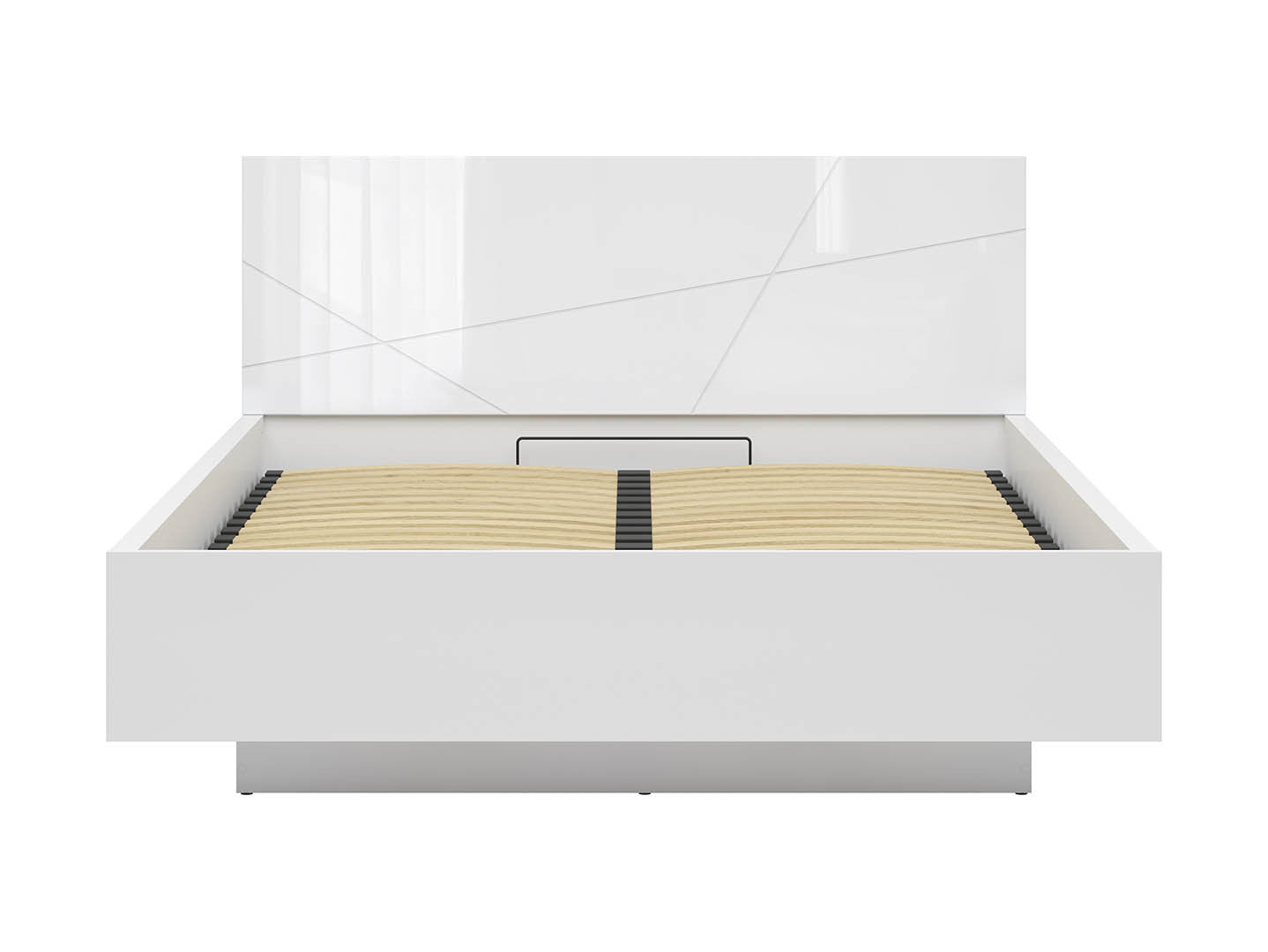 Forn Bed 160 cm with Storage + Mimas Mattress – White Gloss