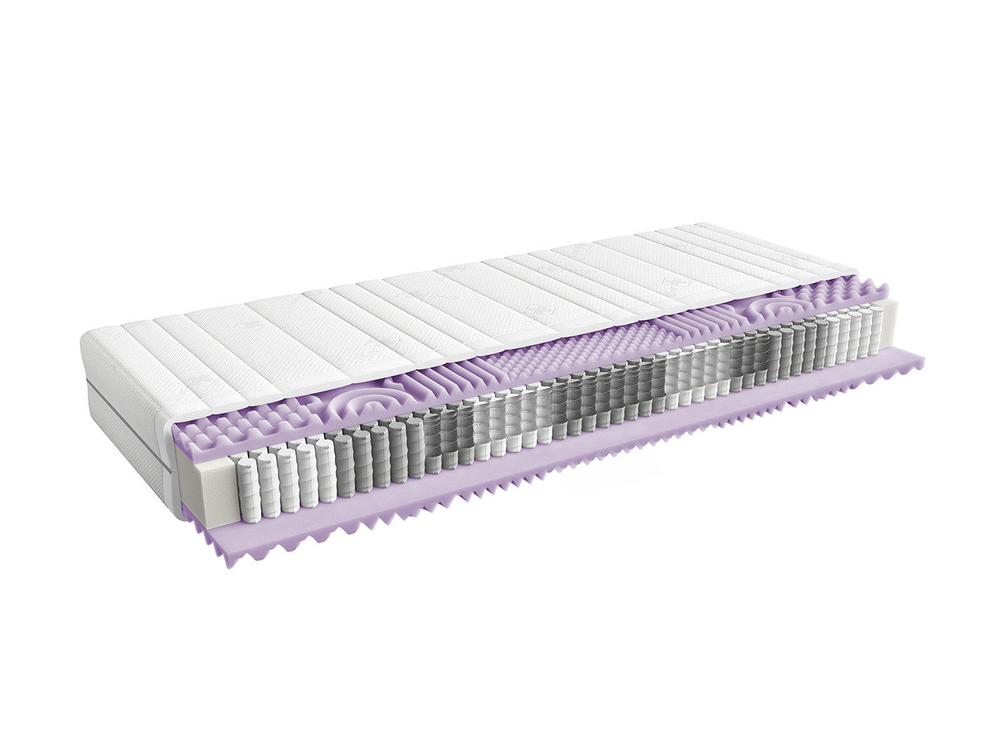 Forn Bed 160 cm with Storage + Mimas Mattress – White Gloss