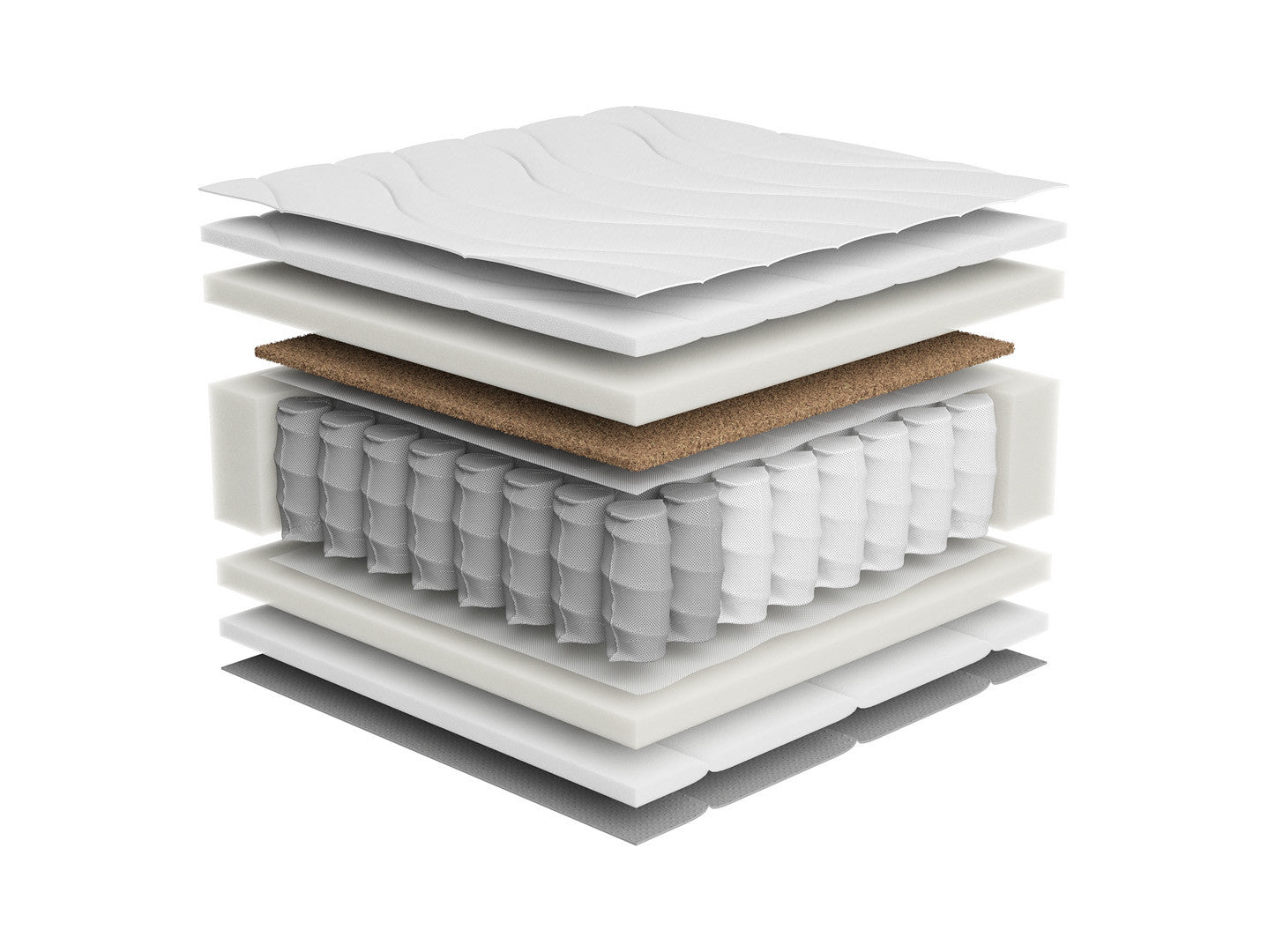 Forn 160 Bed Set with Ceres AV Mattress – Dark Delano Oak / Matt Black