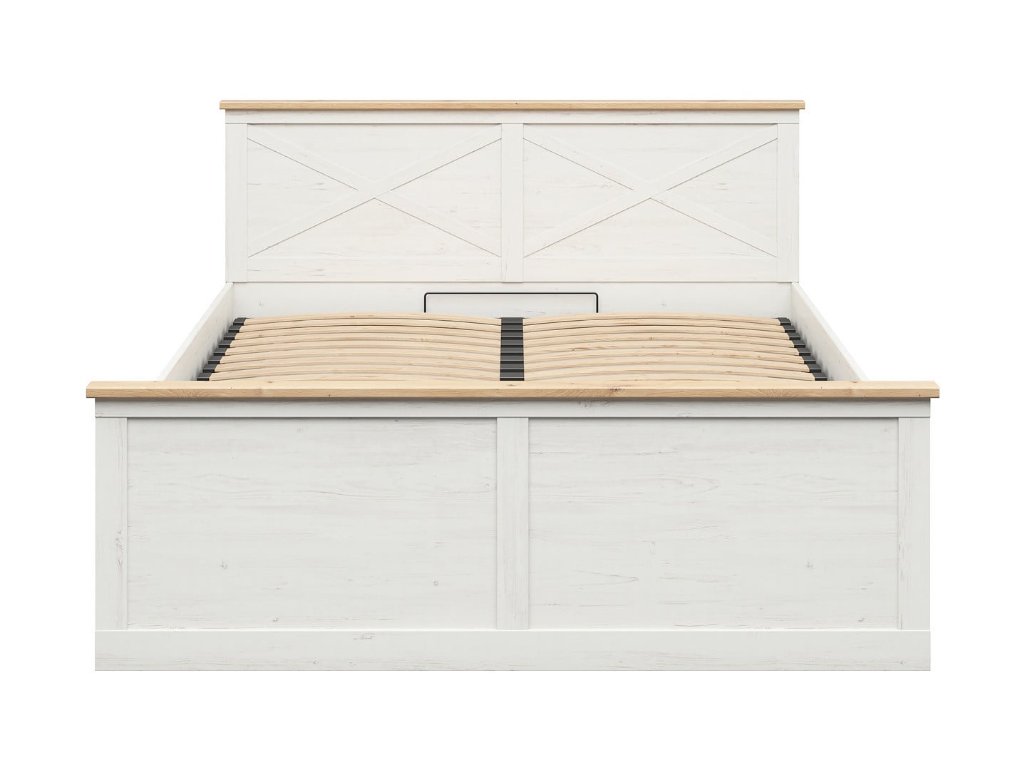 Frija Bed Set 160×200 cm – Storage Bed & Ceres AV Pocket Spring Mattress | Andersen Pine White & Artisan Oak