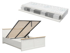 Frija Bed Set 160×200 cm – Andersen Pine White & Artisan Oak + Merida Mattress Included